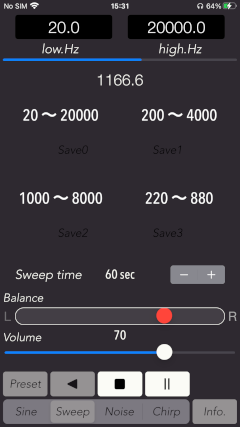 test tone generator v4.4 code