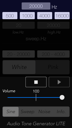 test tone generator v4.4 code